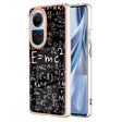 For OPPO Reno10 5G Global Electroplating Marble Dual-side IMD Phone Case(Equation) - OPPO Cases by PMC TechLife | Online Shopping South Africa | PMC TechLife | Buy Now Pay Later Mobicred