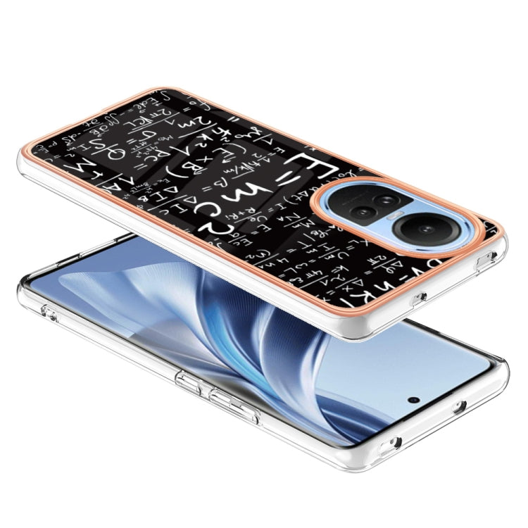 For OPPO Reno10 5G Global Electroplating Marble Dual-side IMD Phone Case(Equation)