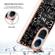 For OPPO Reno10 5G Global Electroplating Marble Dual-side IMD Phone Case(Equation)