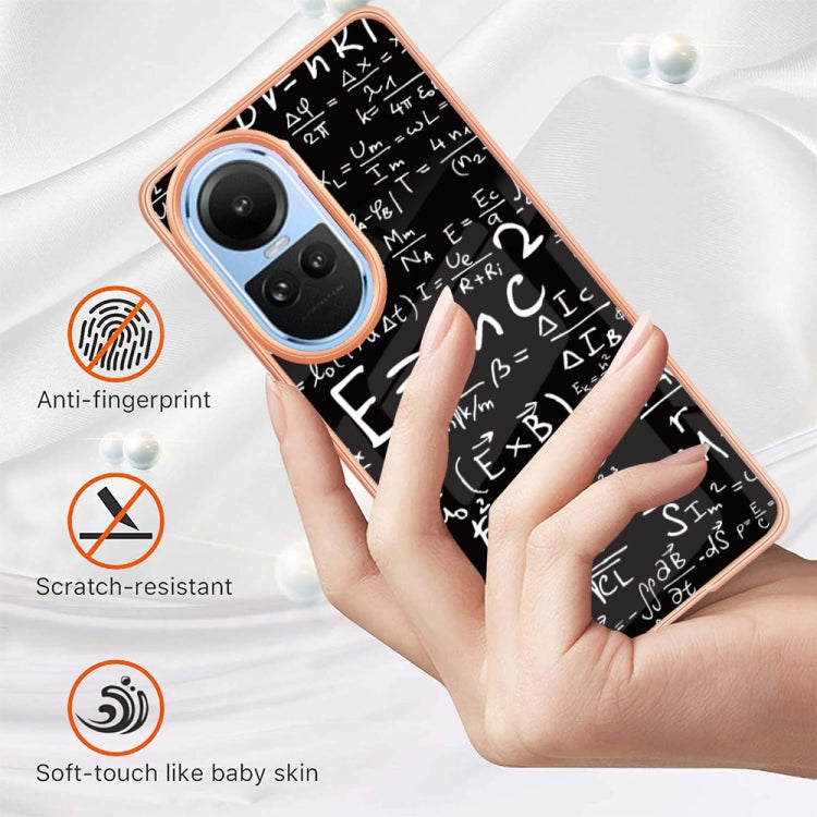 For OPPO Reno10 5G Global Electroplating Marble Dual-side IMD Phone Case(Equation)