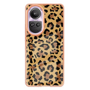 For OPPO Reno10 Pro 5G Global Electroplating Marble Dual-side IMD Phone Case(Leopard Print)