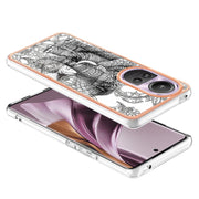 For OPPO Reno10 Pro 5G Global Electroplating Marble Dual-side IMD Phone Case(Totem Elephant)