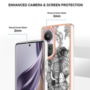 For OPPO Reno10 Pro 5G Global Electroplating Marble Dual-side IMD Phone Case(Totem Elephant)