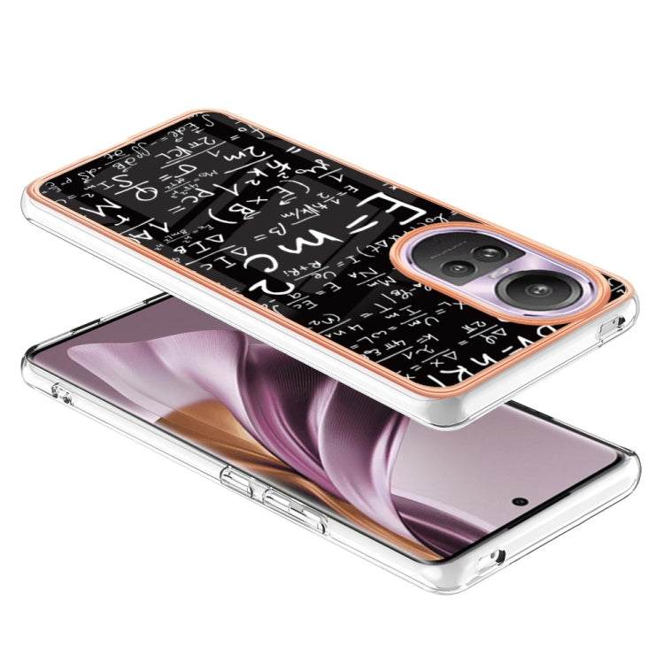 For OPPO Reno10 Pro 5G Global Electroplating Marble Dual-side IMD Phone Case(Equation)