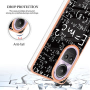 For OPPO Reno10 Pro 5G Global Electroplating Marble Dual-side IMD Phone Case(Equation)