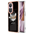 For OPPO Reno10 Pro 5G Global Electroplating Marble Dual-side IMD Phone Case(Natural Growth) - OPPO Cases by PMC TechLife | Online Shopping South Africa | PMC TechLife | Buy Now Pay Later Mobicred