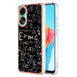 For OPPO A78 4G Electroplating Marble Dual-side IMD Phone Case(Equation) - OPPO Cases by PMC TechLife | Online Shopping South Africa | PMC TechLife | Buy Now Pay Later Mobicred
