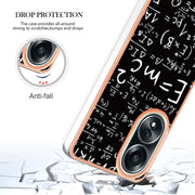 For OPPO A58 4G Electroplating Marble Dual-side IMD Phone Case(Equation)