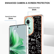 For OPPO Reno11 5G Global Electroplating Marble Dual-side IMD Phone Case(Equation)