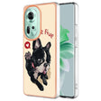 For OPPO Reno11 5G Global Electroplating Marble Dual-side IMD Phone Case(Lucky Dog) - free shipping - PMC TechLife - Order now!