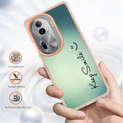 For OPPO Reno11 Pro 5G Global Electroplating Marble Dual-side IMD Phone Case(Smile)