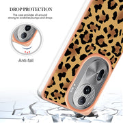 For OPPO Reno11 Pro 5G Global Electroplating Marble Dual-side IMD Phone Case(Leopard Print)