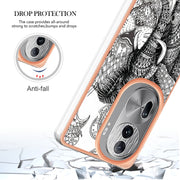 For OPPO Reno11 Pro 5G Global Electroplating Marble Dual-side IMD Phone Case(Totem Elephant)