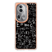For OPPO Reno11 Pro 5G Global Electroplating Marble Dual-side IMD Phone Case(Equation)