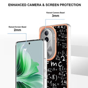 For OPPO Reno11 Pro 5G Global Electroplating Marble Dual-side IMD Phone Case(Equation)