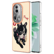 For OPPO Reno11 Pro 5G Global Electroplating Marble Dual-side IMD Phone Case(Lucky Dog) - Reno11 Pro Cases by PMC TechLife | Online Shopping South Africa | PMC TechLife | Buy Now Pay Later Mobicred
