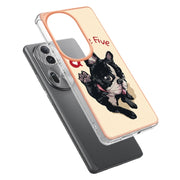 For OPPO Reno11 Pro 5G Global Electroplating Marble Dual-side IMD Phone Case(Lucky Dog)