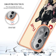 For OPPO Reno11 Pro 5G Global Electroplating Marble Dual-side IMD Phone Case(Lucky Dog)