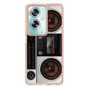 For OPPO A79 5G Global Electroplating Marble Dual-side IMD Phone Case(Retro Radio)