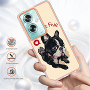 For OPPO A79 5G Global Electroplating Marble Dual-side IMD Phone Case(Lucky Dog)