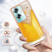 For OPPO A79 5G Global Electroplating Marble Dual-side IMD Phone Case(Draft Beer)