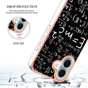 For iPhone 16 Plus Electroplating Marble Dual-side IMD Phone Case(Equation)
