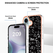 For iPhone 16 Plus Electroplating Marble Dual-side IMD Phone Case(Equation)