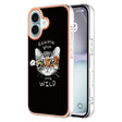 For iPhone 16 Electroplating Marble Dual-side IMD Phone Case(Natural Growth) - iPhone 16 Cases by PMC TechLife | Online Shopping South Africa | PMC TechLife | Buy Now Pay Later Mobicred
