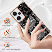 For Xiaomi Poco F5 / Redmi Note 12 Turbo Electroplating Marble Dual-side IMD Phone Case(Equation)
