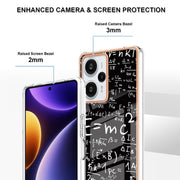 For Xiaomi Poco F5 / Redmi Note 12 Turbo Electroplating Marble Dual-side IMD Phone Case(Equation)