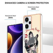 For Xiaomi Poco F5 / Redmi Note 12 Turbo Electroplating Marble Dual-side IMD Phone Case(Lucky Dog)