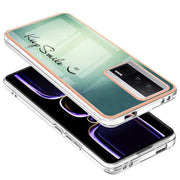 For Xiaomi Poco F5 Pro 5G / Redmi K60 Electroplating Marble Dual-side IMD Phone Case(Smile)