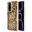 For Xiaomi Poco F5 Pro 5G / Redmi K60 Electroplating Marble Dual-side IMD Phone Case(Leopard Print) - Xiaomi Cases by PMC TechLife | Online Shopping South Africa | PMC TechLife | Buy Now Pay Later Mobicred