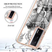 For Xiaomi Poco F5 Pro 5G / Redmi K60 Electroplating Marble Dual-side IMD Phone Case(Totem Elephant)