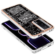 For Xiaomi Poco F5 Pro 5G / Redmi K60 Electroplating Marble Dual-side IMD Phone Case(Equation)