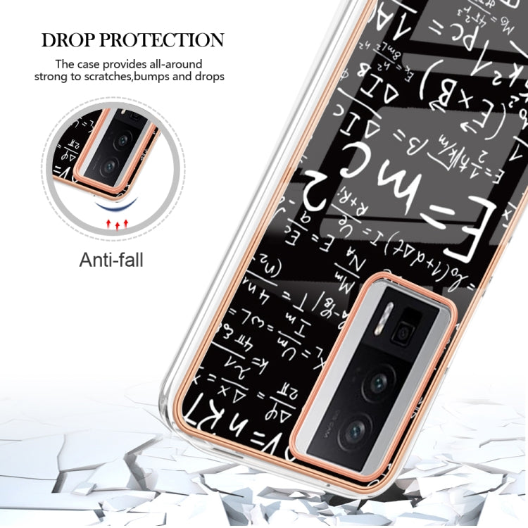 For Xiaomi Poco F5 Pro 5G / Redmi K60 Electroplating Marble Dual-side IMD Phone Case(Equation)
