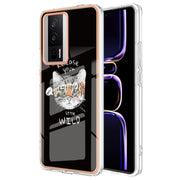 For Xiaomi Poco F5 Pro 5G / Redmi K60 Electroplating Marble Dual-side IMD Phone Case(Natural Growth)