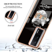 For Xiaomi Poco F5 Pro 5G / Redmi K60 Electroplating Marble Dual-side IMD Phone Case(Natural Growth)