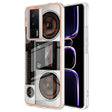 For Xiaomi Poco F5 Pro 5G / Redmi K60 Electroplating Marble Dual-side IMD Phone Case(Retro Radio) - Xiaomi Cases by PMC TechLife | Online Shopping South Africa | PMC TechLife | Buy Now Pay Later Mobicred
