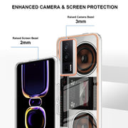 For Xiaomi Poco F5 Pro 5G / Redmi K60 Electroplating Marble Dual-side IMD Phone Case(Retro Radio)