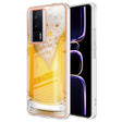 For Xiaomi Poco F5 Pro 5G / Redmi K60 Electroplating Marble Dual-side IMD Phone Case(Draft Beer) - Xiaomi Cases by PMC TechLife | Online Shopping South Africa | PMC TechLife | Buy Now Pay Later Mobicred