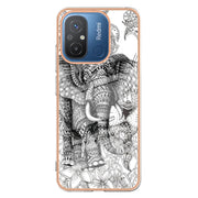 For Xiaomi Redmi 12C / 11A 4G Electroplating Marble Dual-side IMD Phone Case(Totem Elephant)
