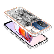 For Xiaomi Redmi 12C / 11A 4G Electroplating Marble Dual-side IMD Phone Case(Totem Elephant)