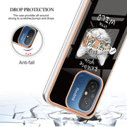For Xiaomi Redmi 12C / 11A 4G Electroplating Marble Dual-side IMD Phone Case(Natural Growth)