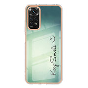 For Xiaomi Redmi Note 11s / Note 11 4G Electroplating Marble Dual-side IMD Phone Case(Smile)