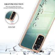 For Xiaomi Redmi Note 11s / Note 11 4G Electroplating Marble Dual-side IMD Phone Case(Smile)