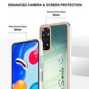 For Xiaomi Redmi Note 11s / Note 11 4G Electroplating Marble Dual-side IMD Phone Case(Smile)