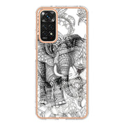 For Xiaomi Redmi Note 11s / Note 11 4G Electroplating Marble Dual-side IMD Phone Case(Totem Elephant)