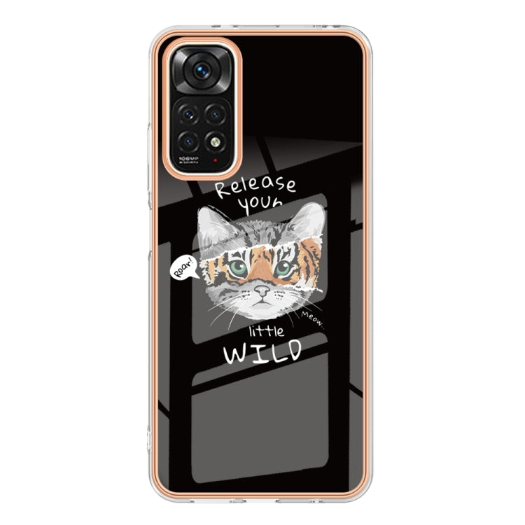 For Xiaomi Redmi Note 11s / Note 11 4G Electroplating Marble Dual-side IMD Phone Case(Natural Growth)