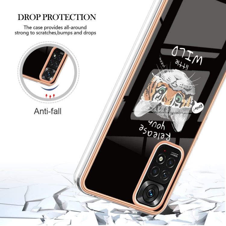 For Xiaomi Redmi Note 11s / Note 11 4G Electroplating Marble Dual-side IMD Phone Case(Natural Growth)